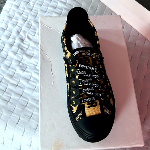 Dior  black leopard  lace up walk’N’Dior - Picture 1 of 4